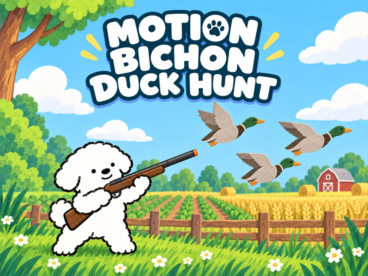 Motion Bichon Duck Hunt