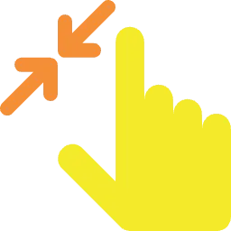 Pinch your fingers to grab